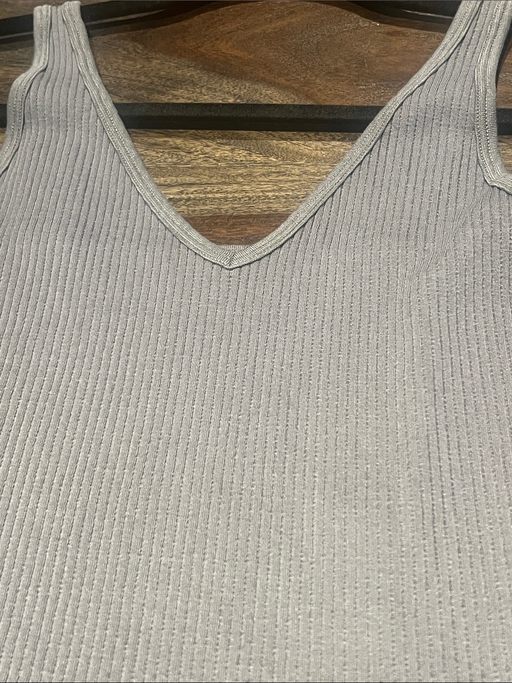 Intimately Free People Solid Rib Brami Bra Top Tank Gray Ribbed New w Tags M/L - Picture 8 of 8